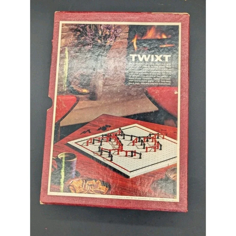 TWIXT Board Game - 3M Bookshelf Game Strategy Of Barriers - Vintage 1962